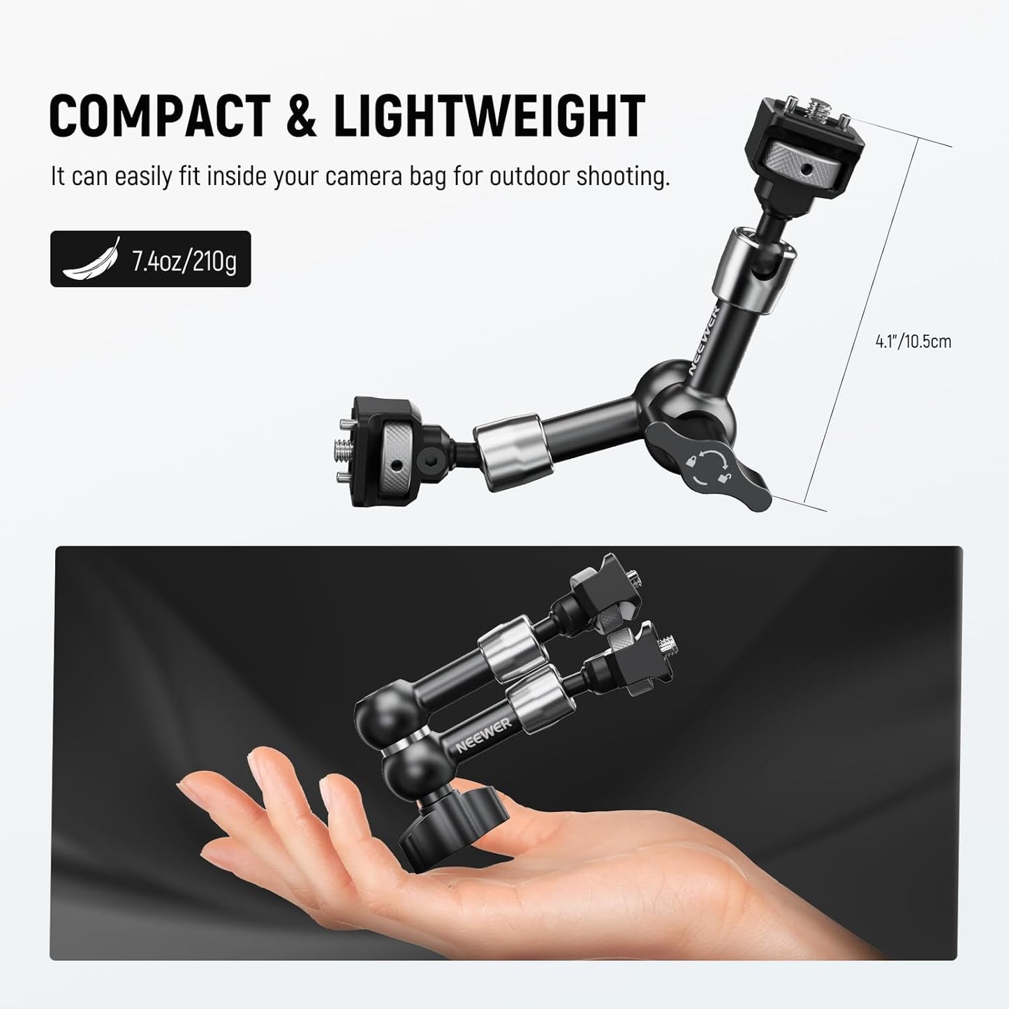 Neewer ST07 7" Articulating Magic Arm Camera Mount