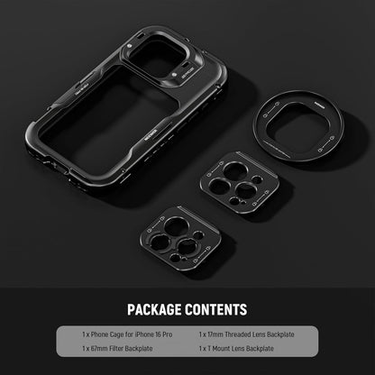 Neewer 10105105 iPhone 16 Pro Cage Quick Release Video Rig