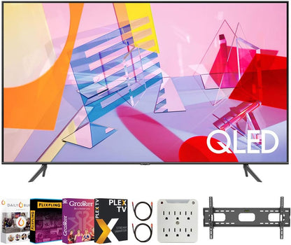 Samsung QN65Q60TA 65" QLED 4K Smart TV Bundle - HDR
