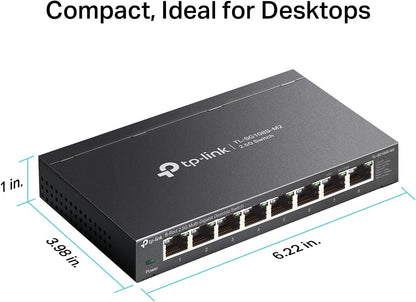 TP-Link TL-SG108S-M2 8-Port 2.5G Multi-Gigabit Ethernet Switch