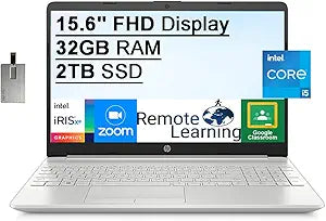 HP HP 15.6" i5 Laptop (32GB RAM, 2TB SSD)
