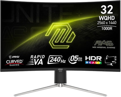 MSI MAG 325CQRXF E2 32" 240Hz WQHD Gaming Monitor