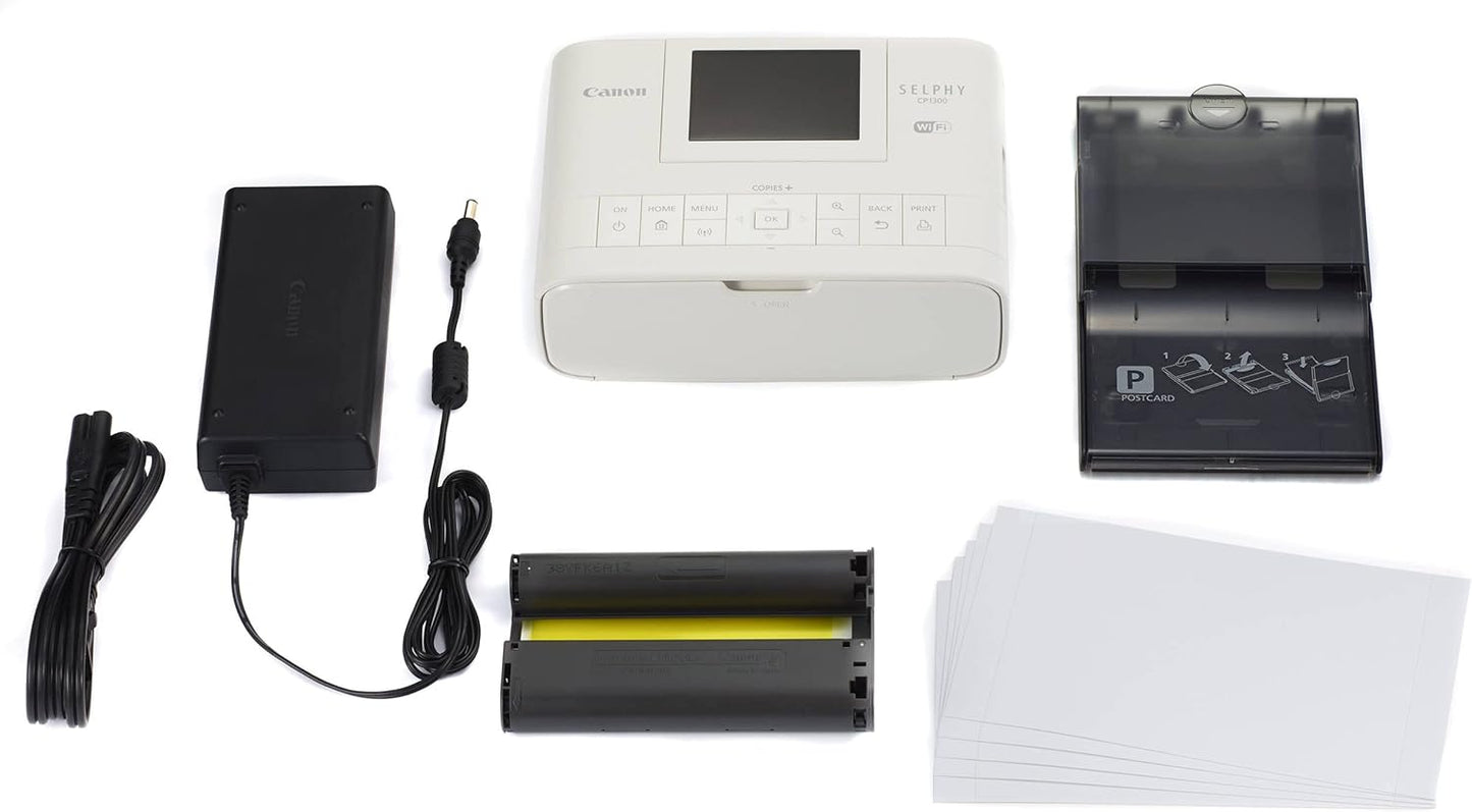 Canon 2234C001 SELPHY CP1300 Photo Printer Bundle