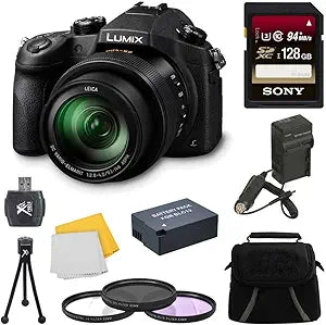 Panasonic E3PNDMCFZ1000 LUMIX FZ1000 - 4K Long Zoom Camera Bundle