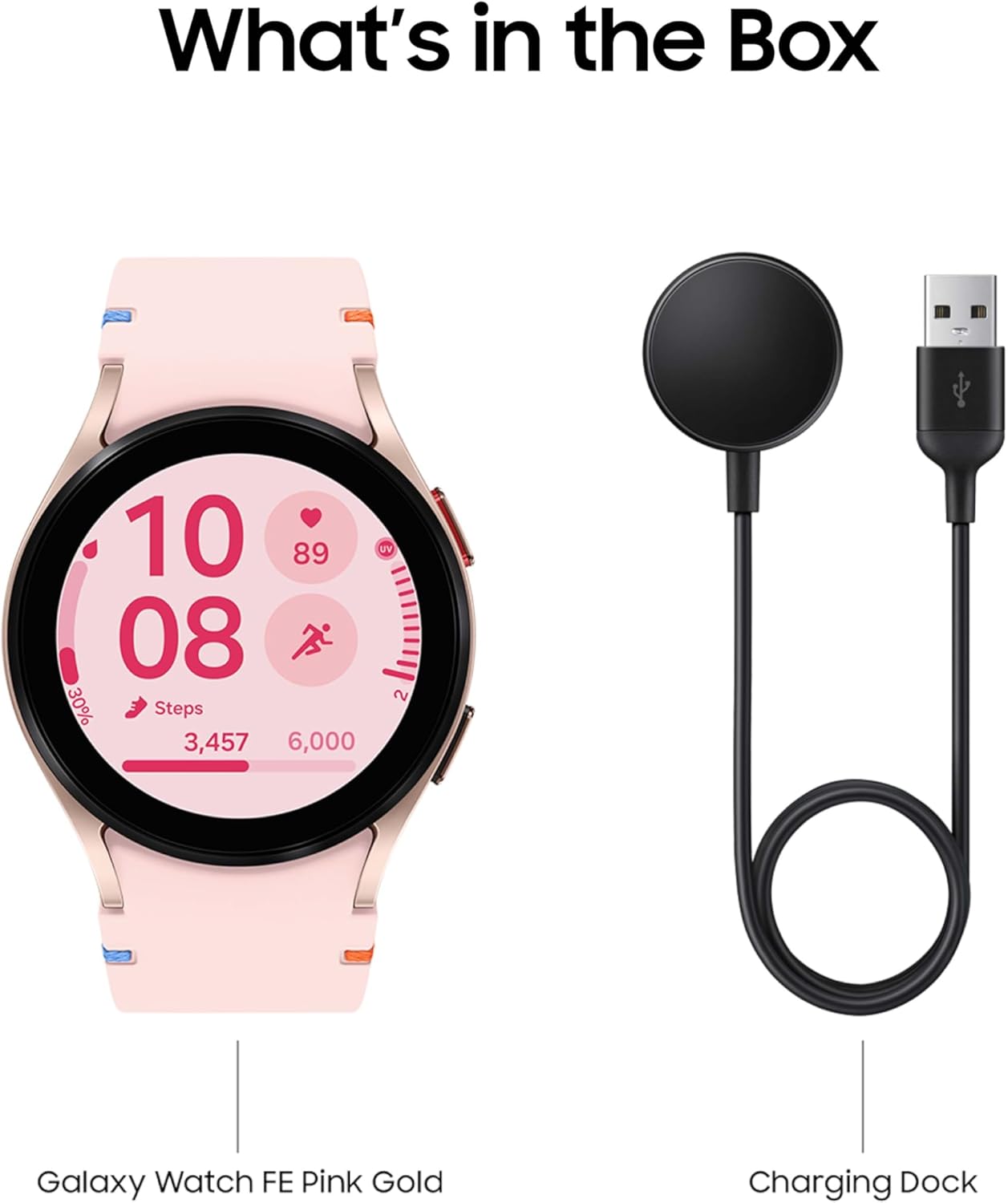 Samsung SM-R861NIDAXAA Galaxy Watch FE 40mm Pink Gold Smartwatch