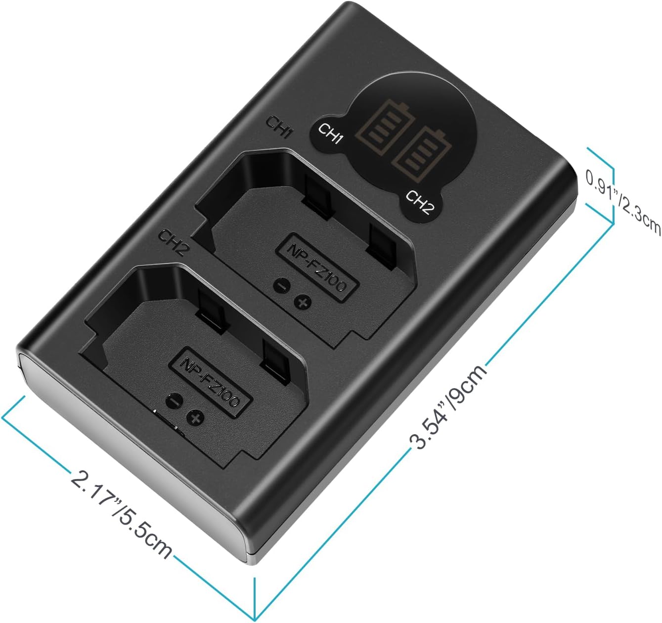 Neewer 10094397 Dual USB Charger NP-FZ100