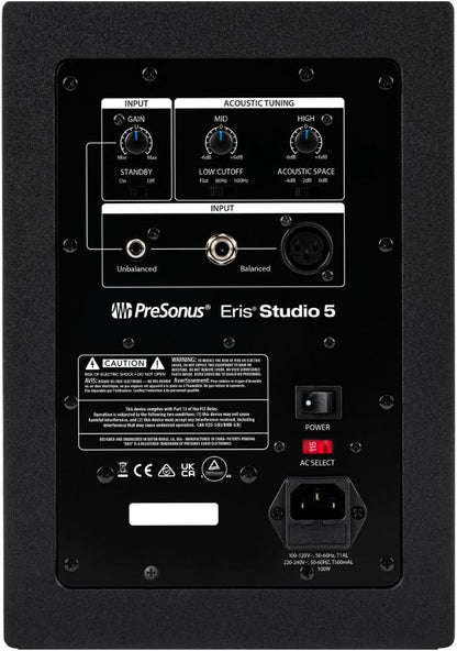 PreSonus Eris Studio 5 Active Studio Monitor Bundle
