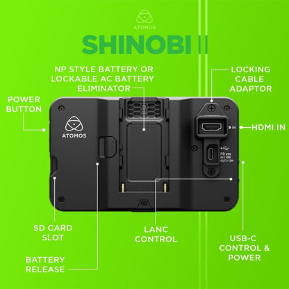 Atomos SHINOBI2 5.2" 4K HDMI Monitor