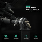Tilta TA-ARA-P-B Quick Adjust Rosette Adapter Pair - Black