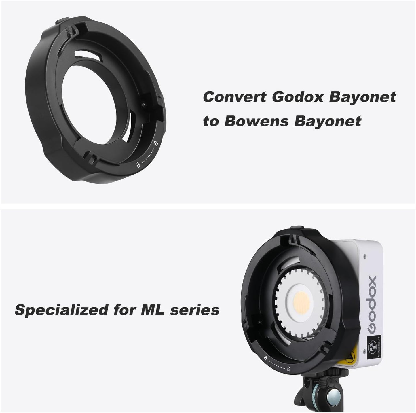 Godox ML-GB Bowens Mount Speedring Adapter
