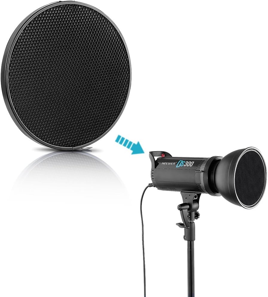 Neewer 10087271 7" Reflector Honeycomb Grid Bowens Mount