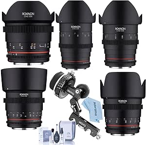 Rokinon DSX Lens Bundle Cine 5 Lens Kit Canon RF
