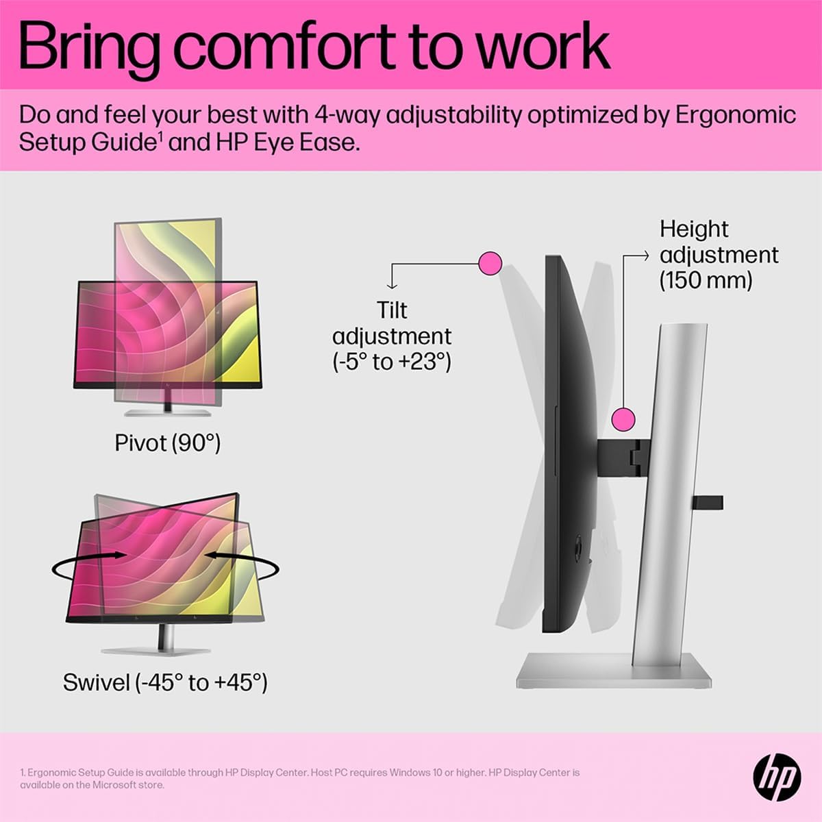 HP 6N6E6AA#ABA E24T G5 23.8" Touch FHD Monitor