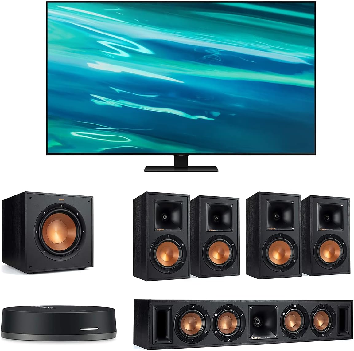 Samsung QN75Q80AA 75-inch QLED 4K Smart TV with Klipsch 5.1 SoundSend Used