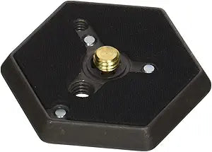 Manfrotto 130-38 Quick Release Plate: Hexagonal, 3/8-Inch Thread