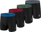 Spyder Mens Performance Boxer Briefs 4-Pack