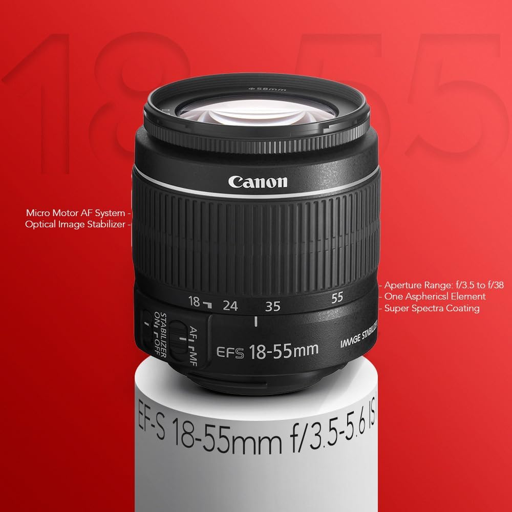 Canon Rebel T7 Digital Camera 18-55mm Lens Bundle