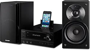 Sharp XL-HF202PHBK Black Audio System — main product image
