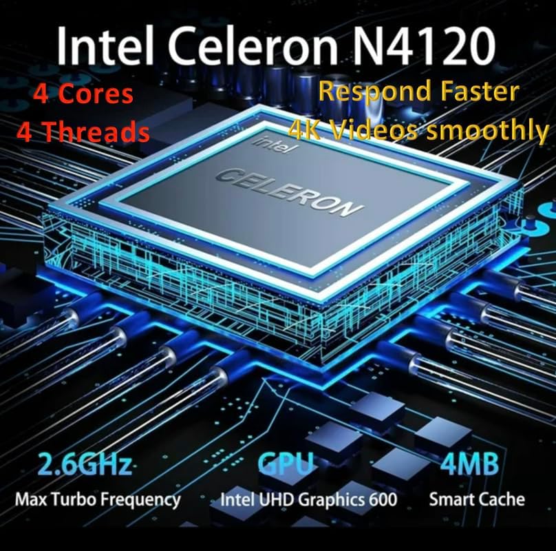 HP Newest 14 Inch Laptop Intel Celeron Bundle