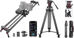 Neewer Motorized Camera Slider 47.2" Tripod App Control