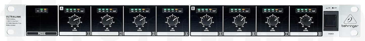 Behringer DS2800 2-Input 8-Output Audio Splitter