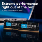 Crucial DDR5 4800MHz SODIMM 8GB CL40 Laptop Memory