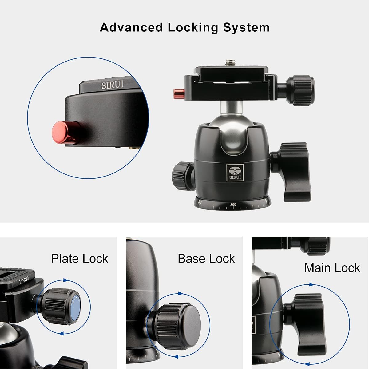 Sirui 103029 B-00K Camera Tripod Ball Head 22lbs