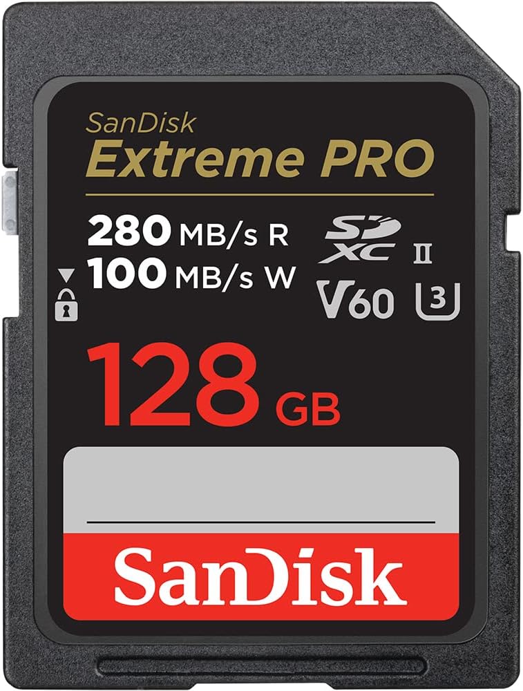 SanDisk SDSDXEP-128G-GN4IN 128GB Extreme PRO UHS-II SD Card — main product image