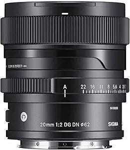 Sigma 20mm F2.0 DG DN C Sony E-Mount Lens