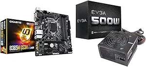 Gigabyte B365M DS3H Motherboard & EVGA 500W Power Supply Combo — main product image