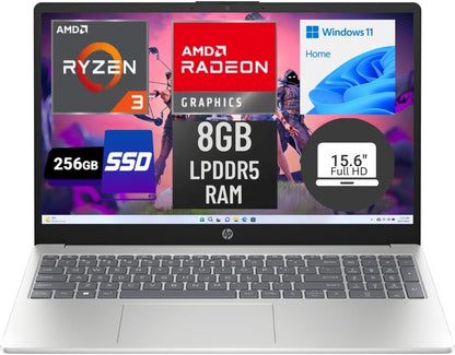 HP 15-fc0013od 15.6" FHD Ryzen 3 Laptop (Renewed)