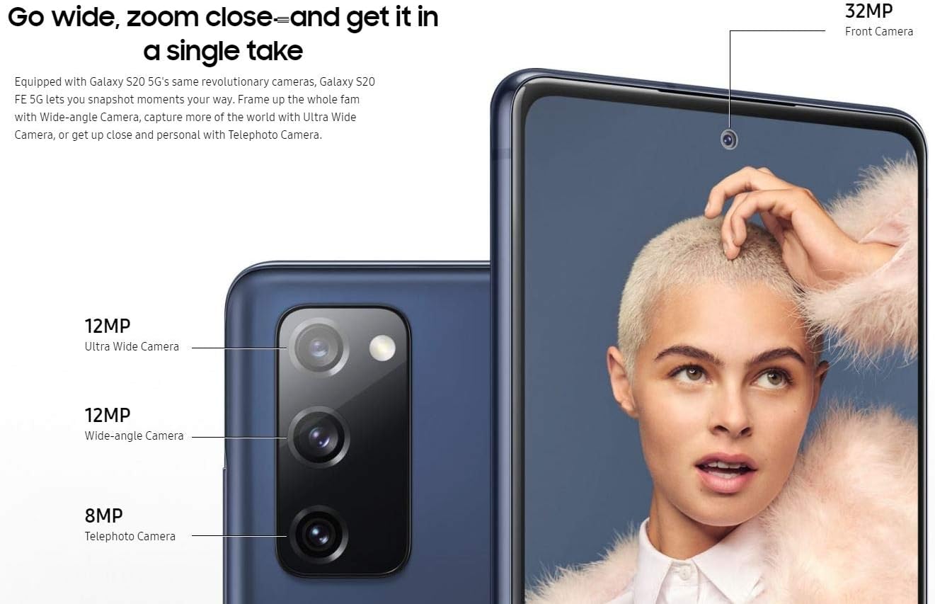 Samsung Galaxy S20 FE 5G 128GB Unlocked Renewed