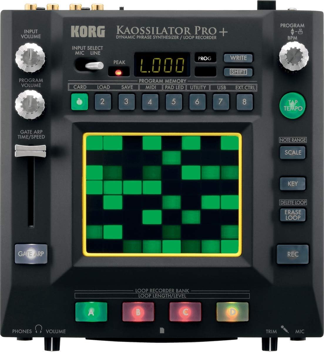 Korg KOPROPLUS Kaossilator Pro+ Dynamic Phrase Synthesizer
