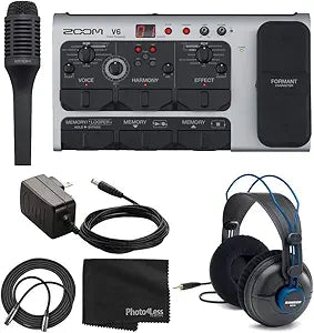 Zoom ZV6 K2 Vocal Multi-Effects Processor Bundle