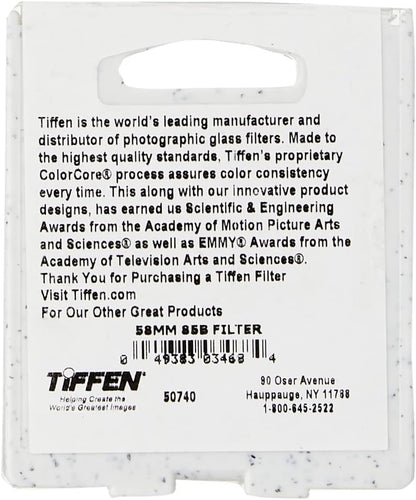 Tiffen 5885B 58mm 85B Color Conversion Filter