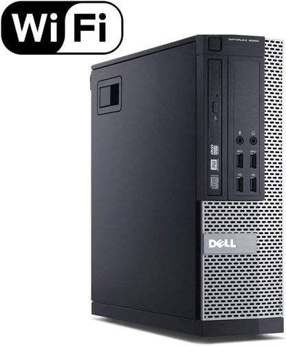 Dell 9020 Optiplex SFF i5, 16GB/2TB, Dual 24" LCD Renewed