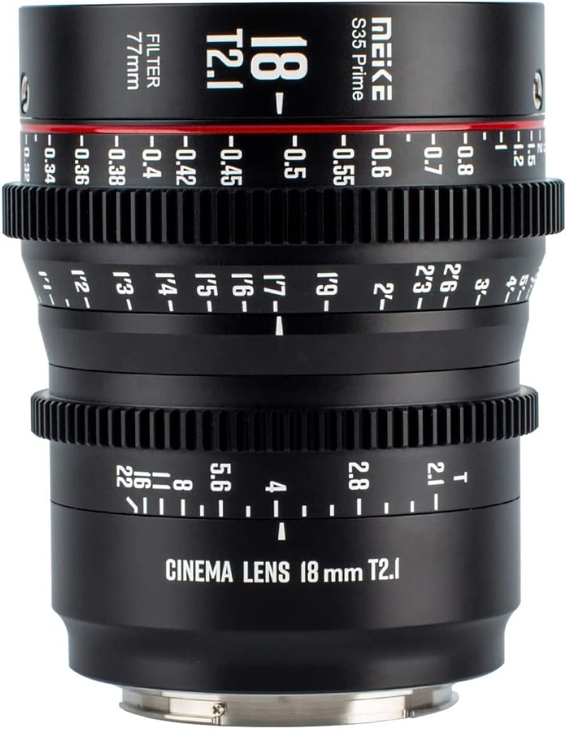 Meike 18mm T2.1 S35 Wide Angle Cinema Lens EF Mount — main product image