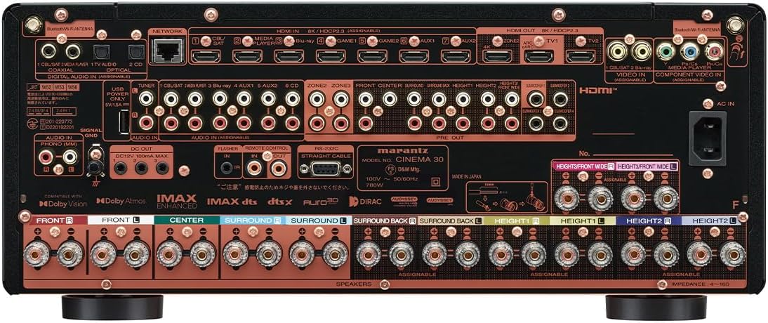 Marantz CINEMA30 11.4 Channel 8K Dolby Atmos Receiver
