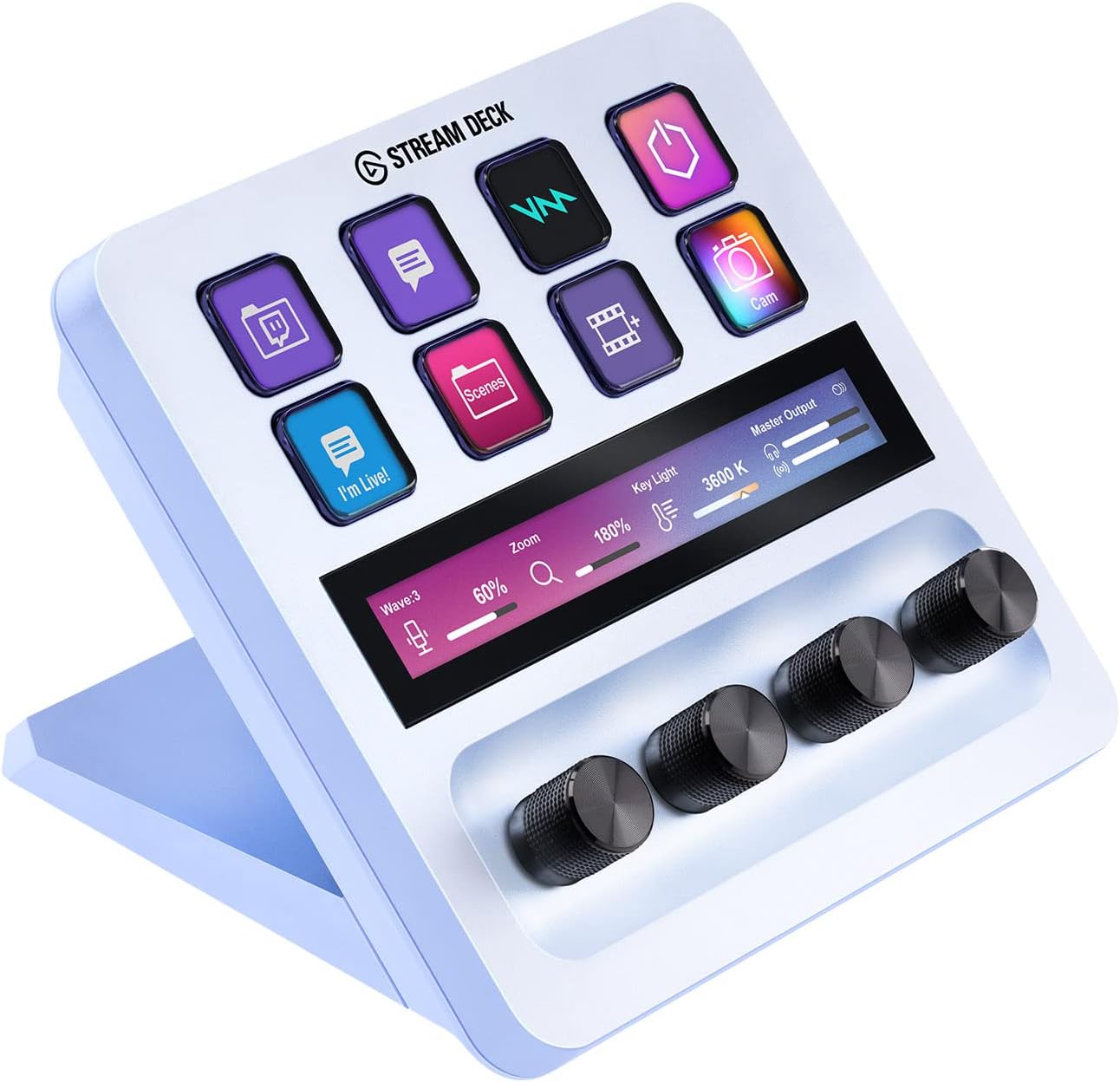 Elgato 20GBD9911 Stream Deck + White Controller