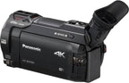 Panasonic E1PNHCWXF991K 4K Camcorder Bundle, Wi-Fi, 32GB Card, Tripod
