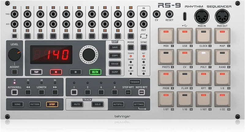 Behringer 0720-ACY86-001 RS-9 Rhythm Digital Sequencer Eurorack Module — main product image