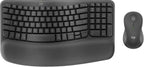 Logitech MK670 Wave Keys Ergonomic Keyboard and Mouse Combo Renewed