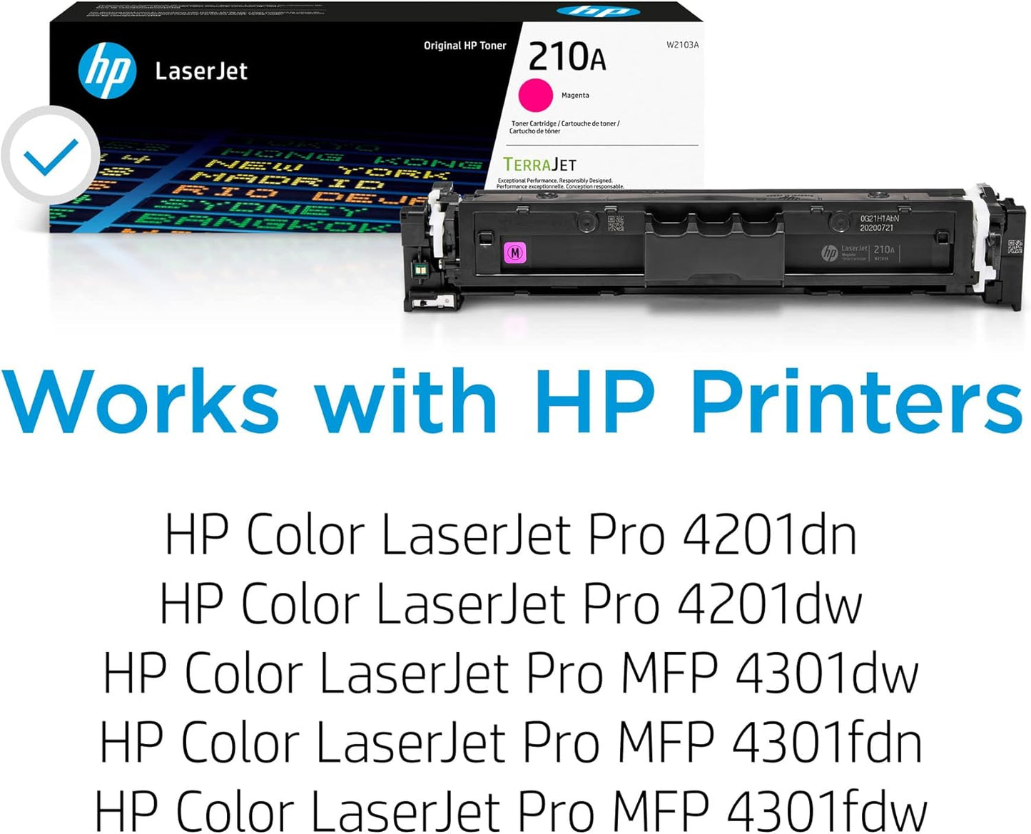 HP W2103A 210A Magenta Original LaserJet Toner Cartridge