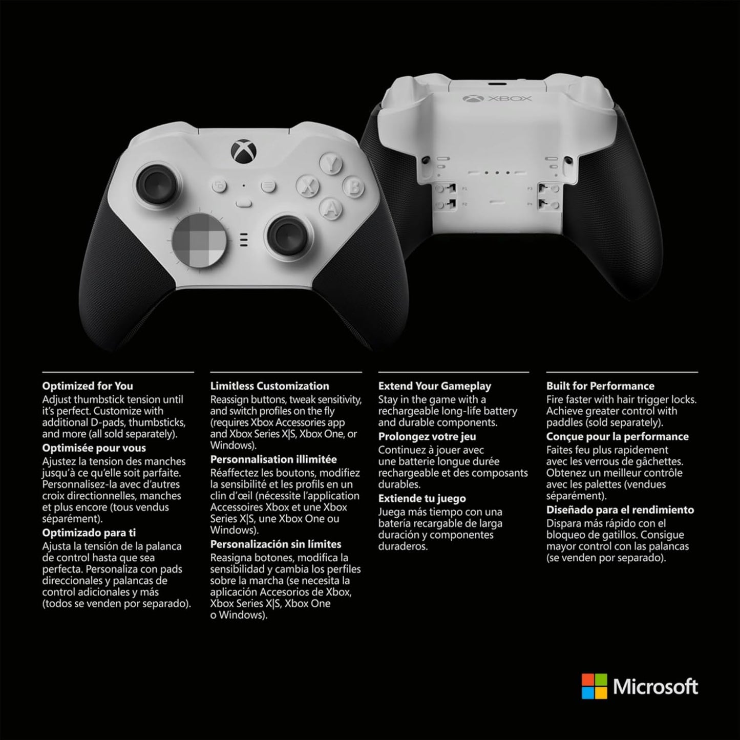 Microsoft 4IK-00001 Xbox Elite Series 2 Controller White
