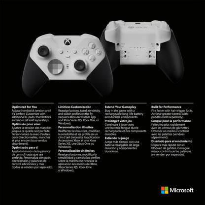 Microsoft 4IK-00001 Xbox Elite Series 2 Controller White