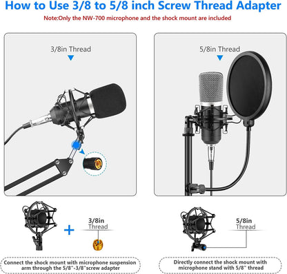Neewer 40084726 NW-700 Studio Condenser Microphone Set
