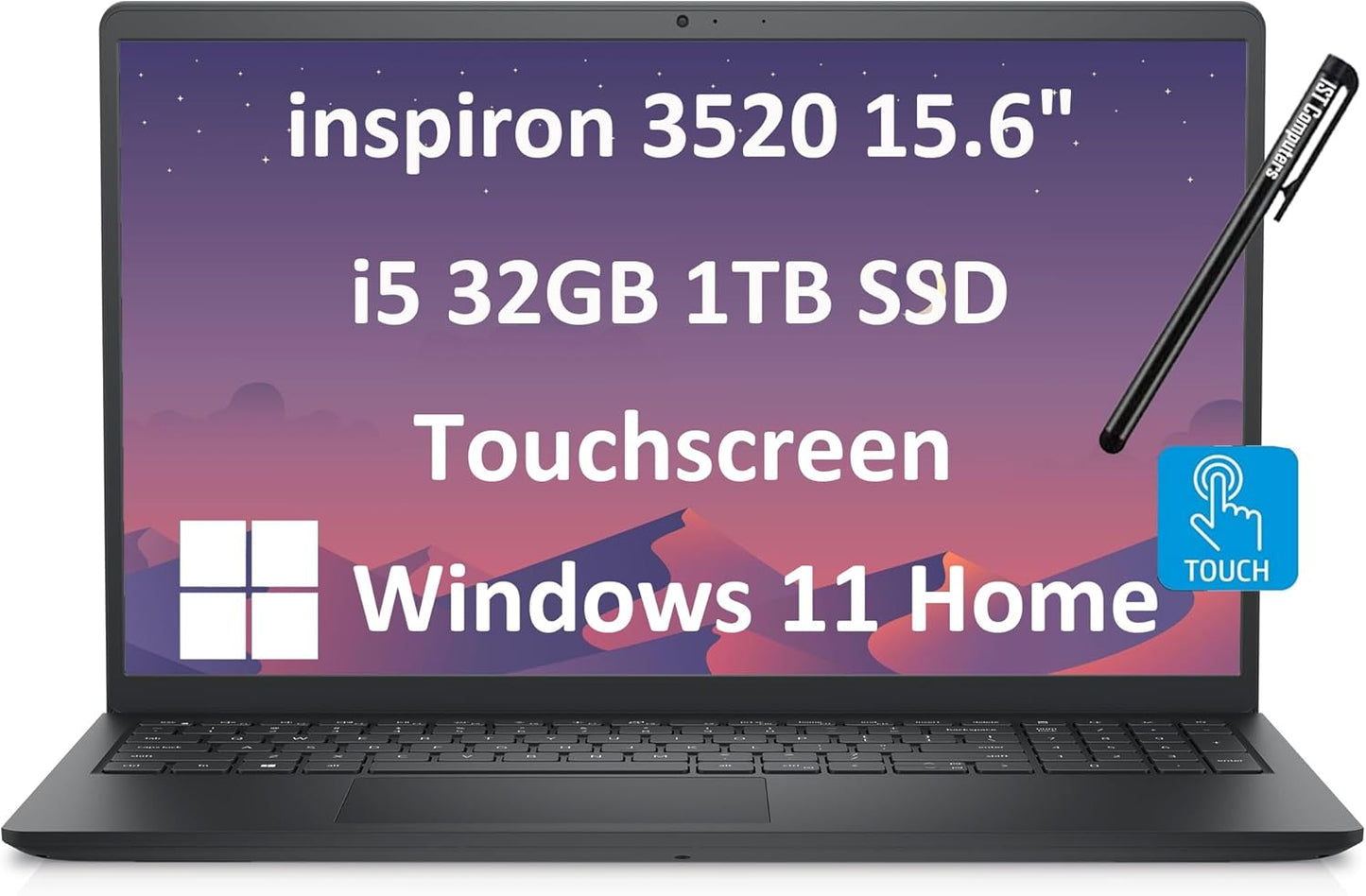 Dell Inspiron 3520 i5 Touchscreen Laptop with 32GB RAM, 1TB SSD (2024)
