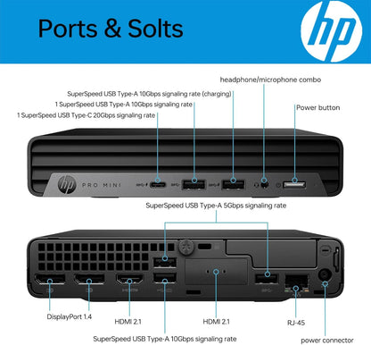 HP Pro 400 G9 Mini PC Celeron 16GB RAM 256GB SSD Windows 11 Pro