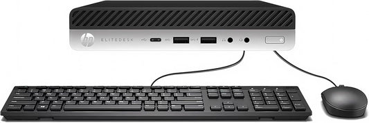 HP EliteDesk 800 G3 Mini PC i5-6500T 16GB 256GB SSD Renewed
