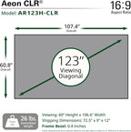 Elite Screens AR123H-CLR-X Aeon CLR Ultra-Short Throw Projector Screen